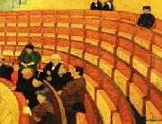 Felix Vallotton The Third Gallery at the Theatre du Chatelet china oil painting reproduction